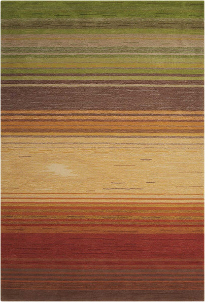 Nourison Contour Con15 Harvest Striped Area Rug