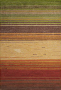 Nourison Contour Con15 Harvest Striped Area Rug