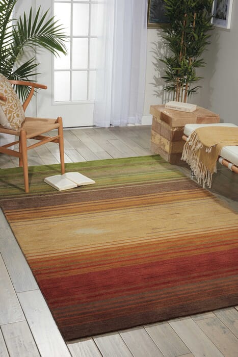 Nourison Contour Con15 Harvest Striped Area Rug