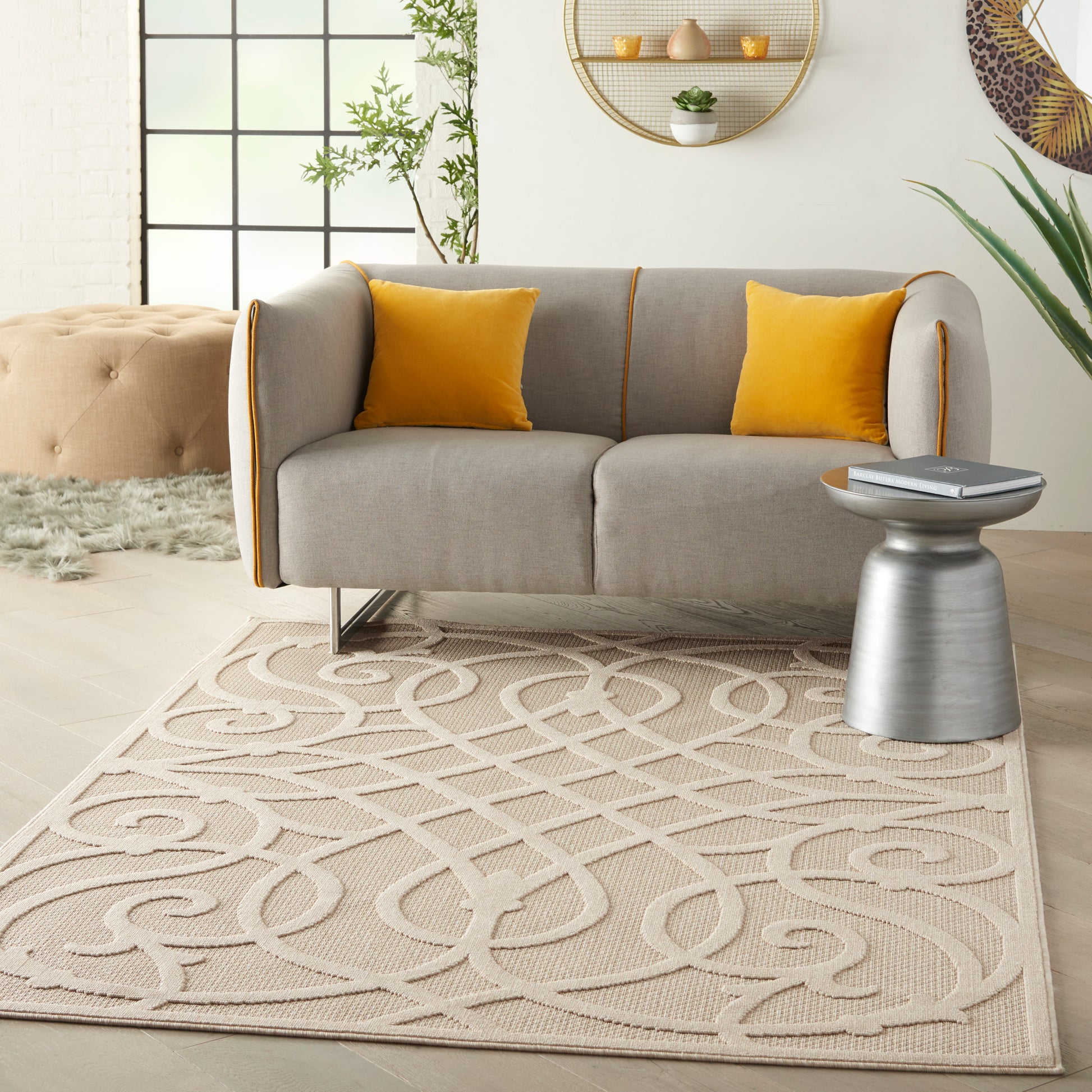 Nourison Cozumel Czm04 Cream Area Rug