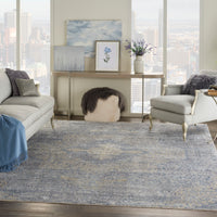 Nourison Lustrous Weave Luw04 Blue/Grey Area Rug