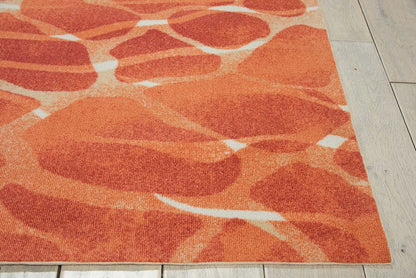 Nourison Coastal Cstl5 Orange Area Rug