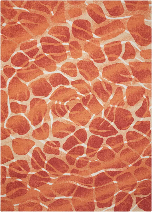 Nourison Coastal Cstl5 Orange Area Rug