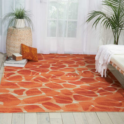 Nourison Coastal Cstl5 Orange Area Rug