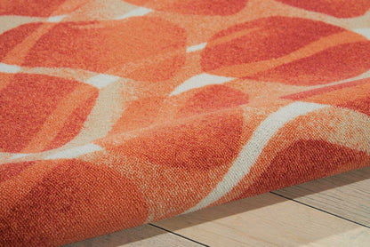 Nourison Coastal Cstl5 Orange Area Rug