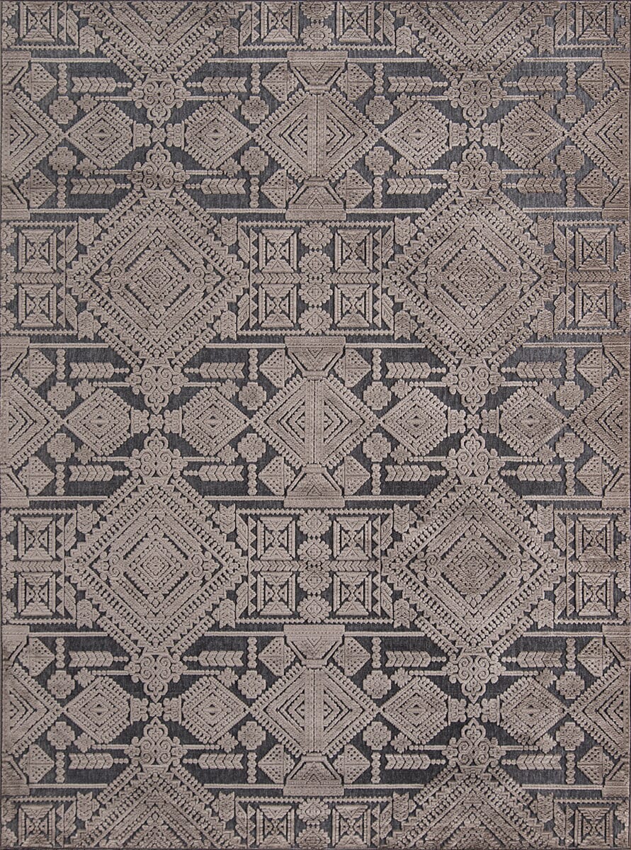 Momeni Covington Cov-5 Brown Damask Area Rug