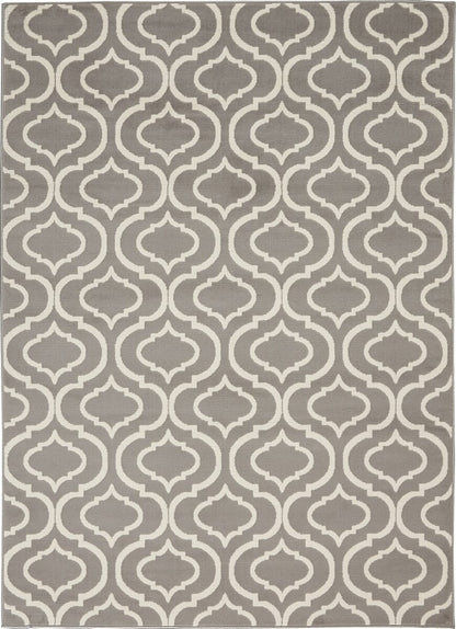 Nourison Jubilant Jub19 Grey Geometric Area Rug