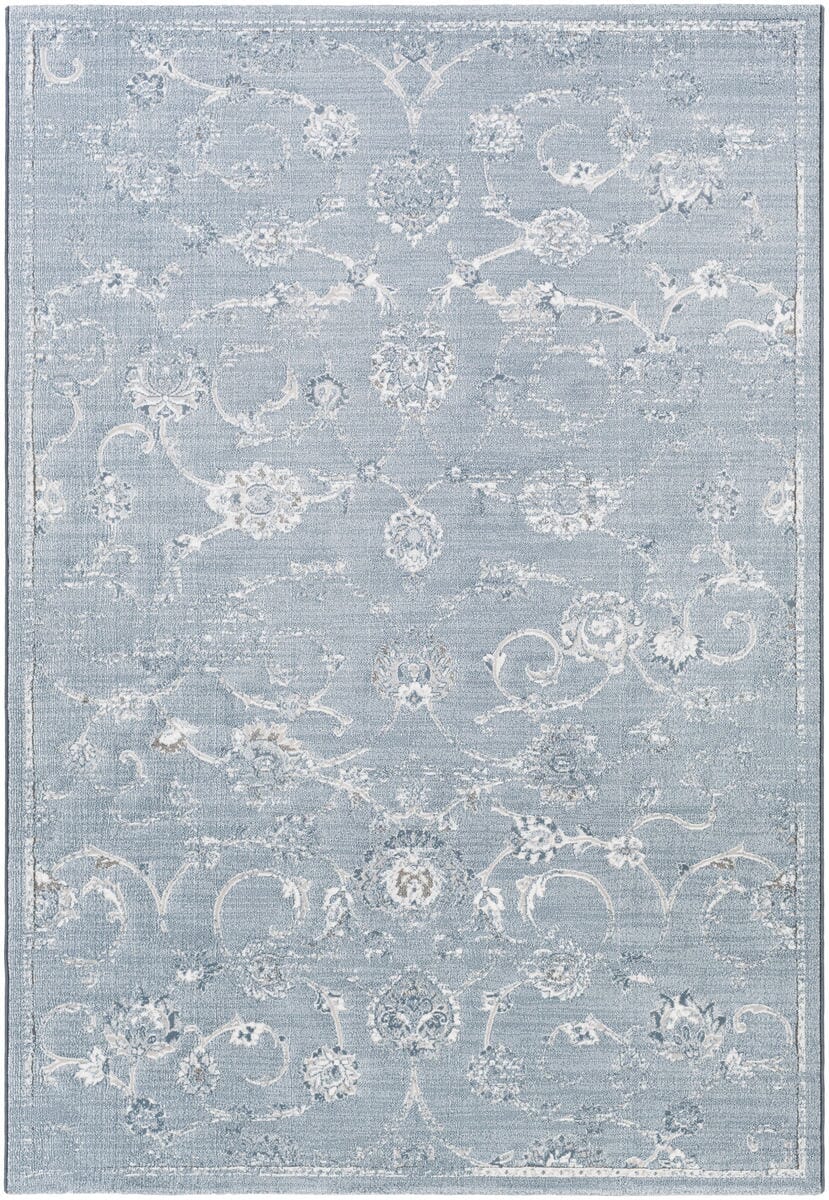 Surya Contempo Cpo-3725 White, Pale Blue, Denim, Light Gray Area Rug