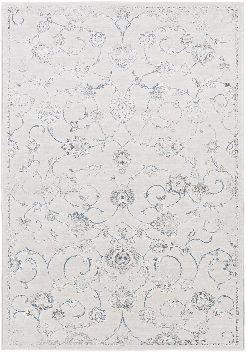 Surya Contempo Cpo-3726 White, Light Gray, Medium Gray Area Rug