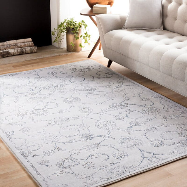 Surya Contempo Cpo-3726 White, Light Gray, Medium Gray Rugs.