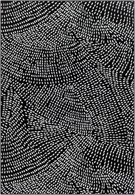 Surya Contempo Cpo-3859 Black, White Rugs.