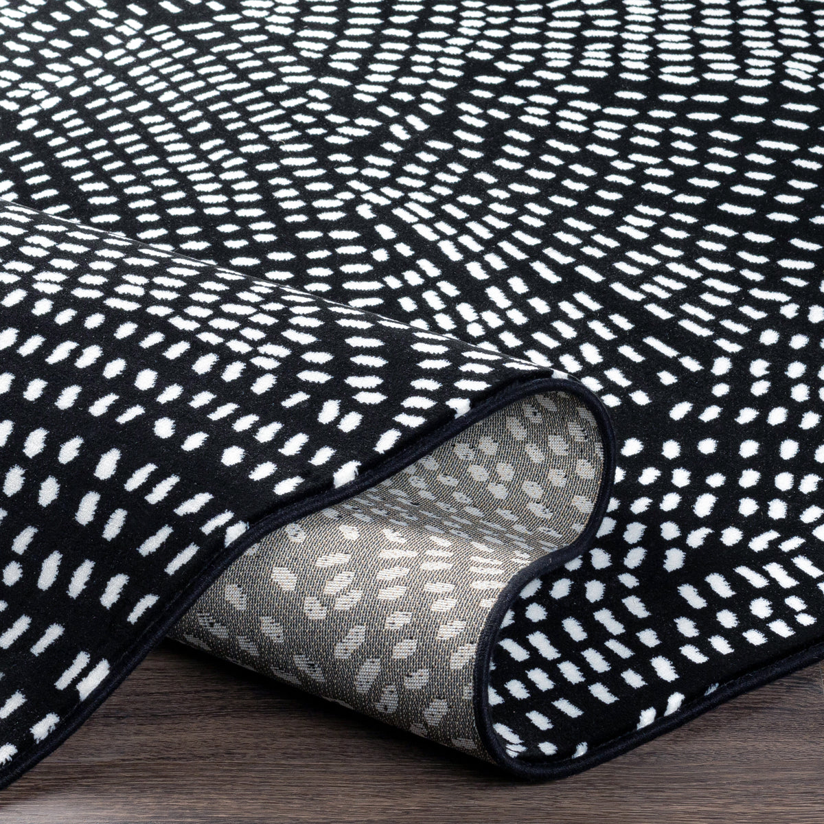 Surya Contempo Cpo-3859 Black, White Rugs.