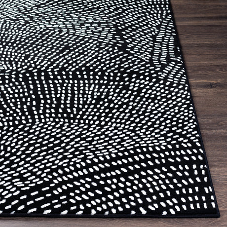 Surya Contempo Cpo-3859 Black, White Rugs.
