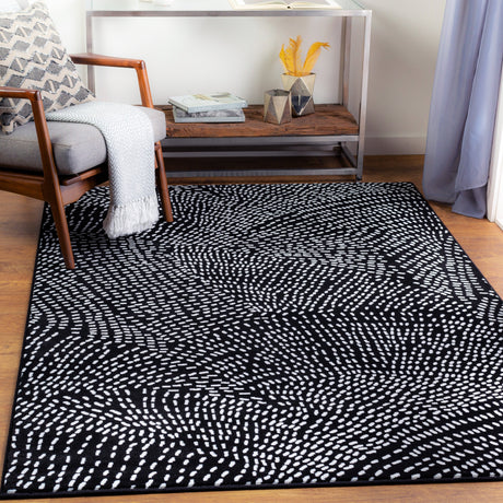 Surya Contempo Cpo-3859 Black, White Rugs.