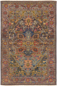 Surya Cappadocia Cpp-5022 Sage, Bright Purple, Dark Blue Area Rug