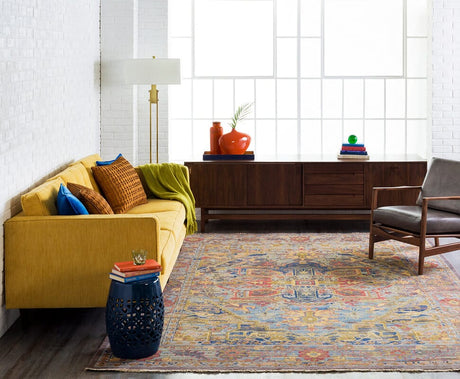 Surya Cappadocia Cpp-5022 Sage, Bright Purple, Dark Blue Rugs.
