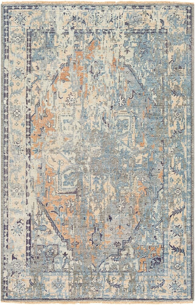 Surya Cappadocia Cpp-5027 Denim, Navy, Khaki, Sea Foam Vintage / Distressed Area Rug