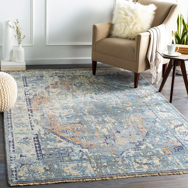 Surya Cappadocia Cpp-5027 Denim, Navy, Khaki, Sea Foam Rugs.