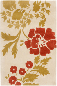 Safavieh Capri Cpr340A Beige / Rust Floral / Country Area Rug