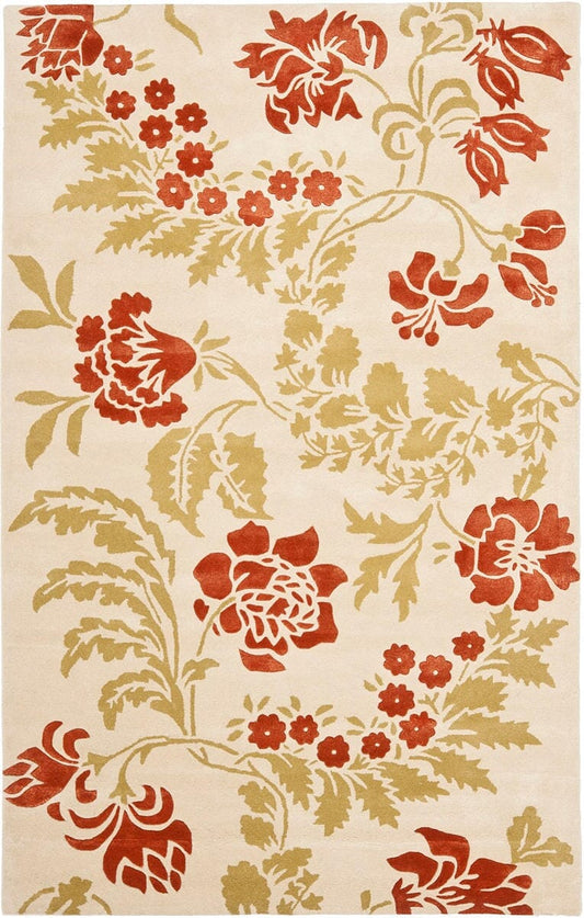 Safavieh Capri Cpr340A Beige / Rust Floral / Country Area Rug