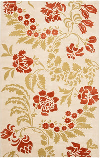 Safavieh Capri Cpr340A Beige / Rust Floral / Country Area Rug