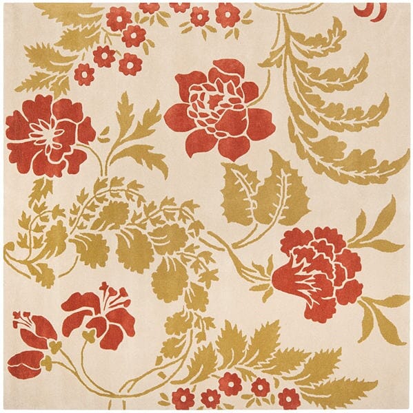 Safavieh Capri Cpr340A Beige / Rust Floral / Country Area Rug