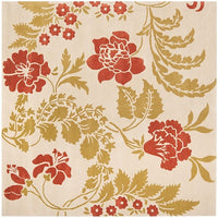 Safavieh Capri Cpr340A Beige / Rust Floral / Country Area Rug