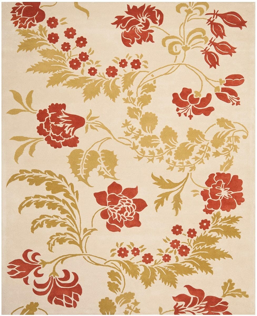 Safavieh Capri Cpr340A Beige / Rust Floral / Country Area Rug