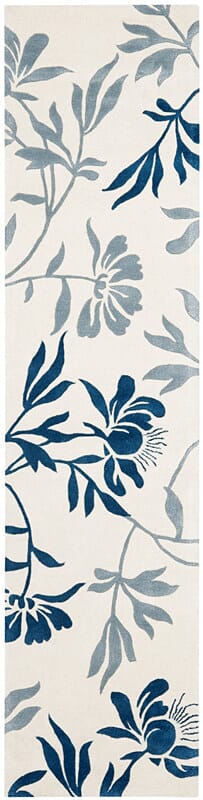 Safavieh Capri Cpr345A Ivory / Blue Floral / Country Area Rug