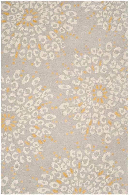 Safavieh Capri Cpr355A Grey / Ivory Geometric Area Rug