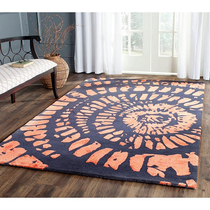 Safavieh Capri Cpr411B Steel / Blue Geometric Area Rug