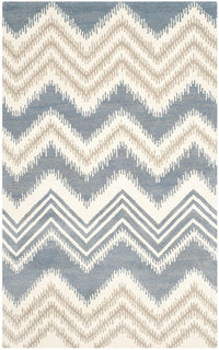 Safavieh Capri Cpr445A Blue / Ivory Chevron Area Rug