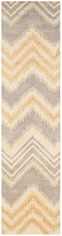 Safavieh Capri Cpr445B Grey / Gold Chevron Area Rug