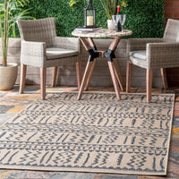 Nuloom Noemi Tribal Relief Nno2846A Light Gray Area Rug