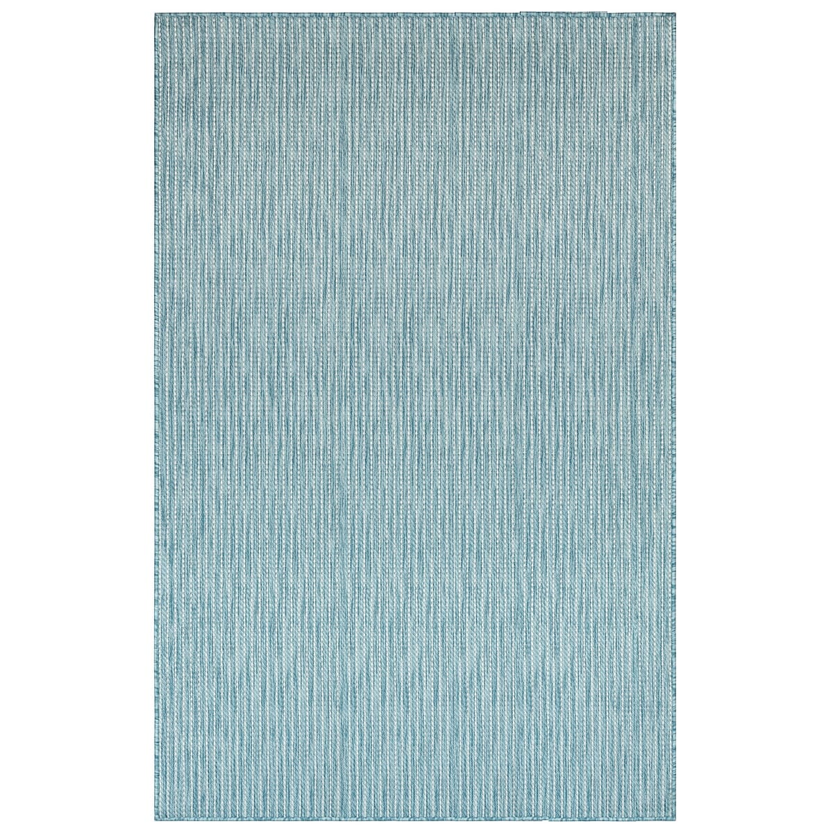 Liora Manne Carmel Texture Stripe 8422/04 Aqua Solid Color Area Rug