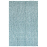 Liora Manne Carmel Texture Stripe 8422/04 Aqua Solid Color Area Rug