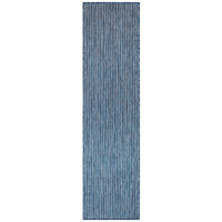 Liora Manne Carmel Texture Stripe 8422/33 Navy Solid Color Area Rug