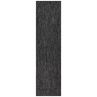 Liora Manne Carmel Texture Stripe 8422/48 Black Solid Color Area Rug