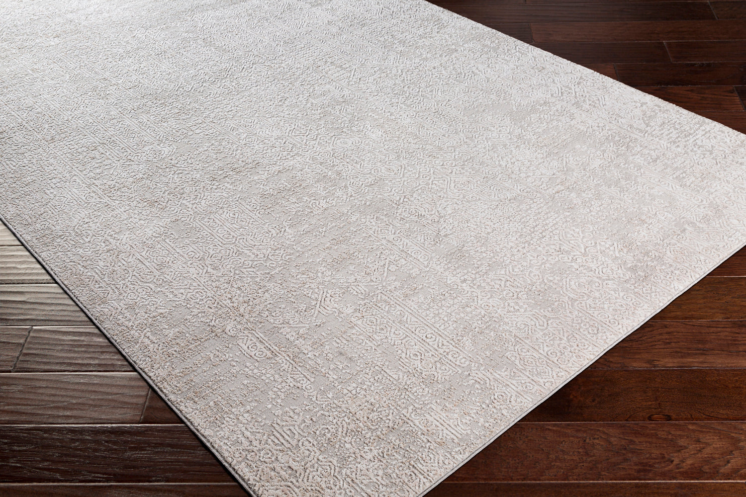 Surya Carmel Crl-2300 Light Gray, White, Taupe, Medium Gray Rugs.