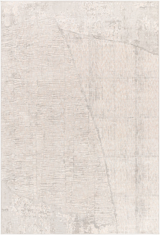 Surya Carmel Crl-2301 Light Gray, White, Taupe, Medium Gray Area Rug