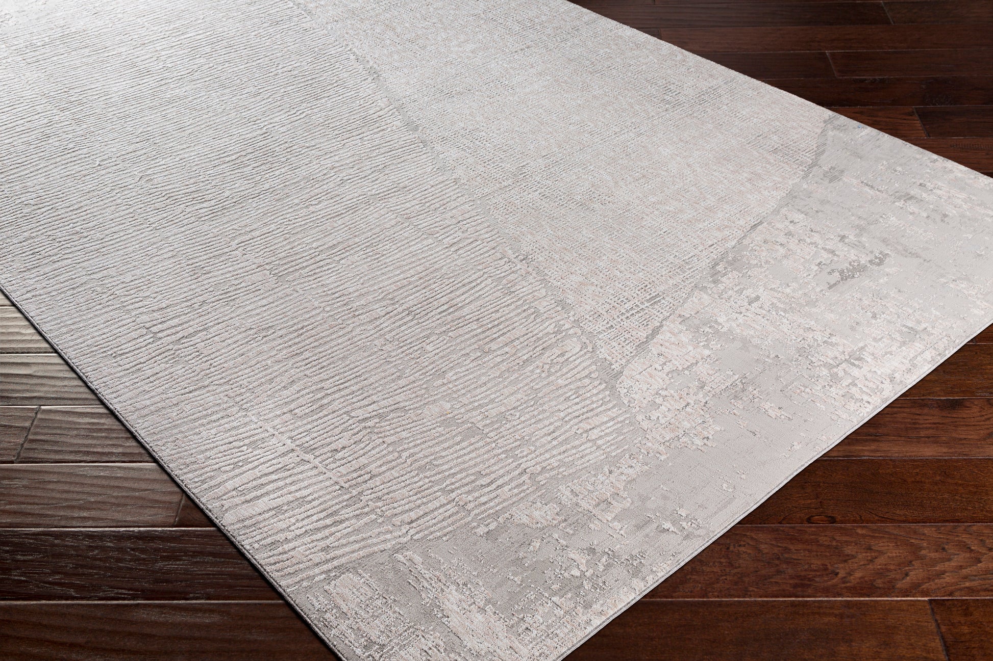 Surya Carmel Crl-2301 Light Gray, White, Taupe, Medium Gray Area Rug