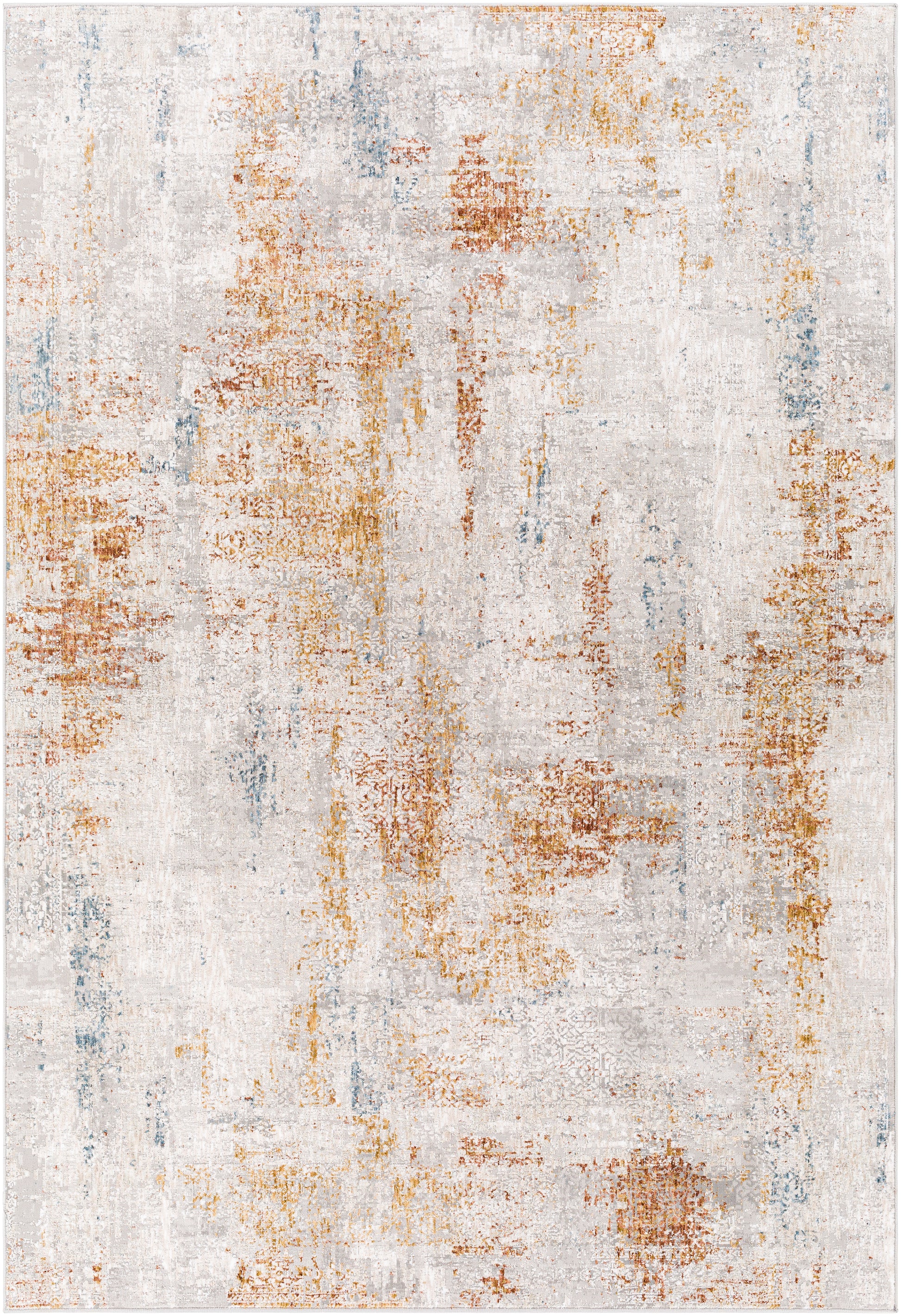 Surya Carmel Crl-2302 Aqua, Camel, Clay, Light Gray Area Rug