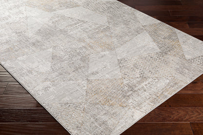 Surya Carmel Crl-2303 Ivory, Light Gray, Medium Gray, Taupe Area Rug