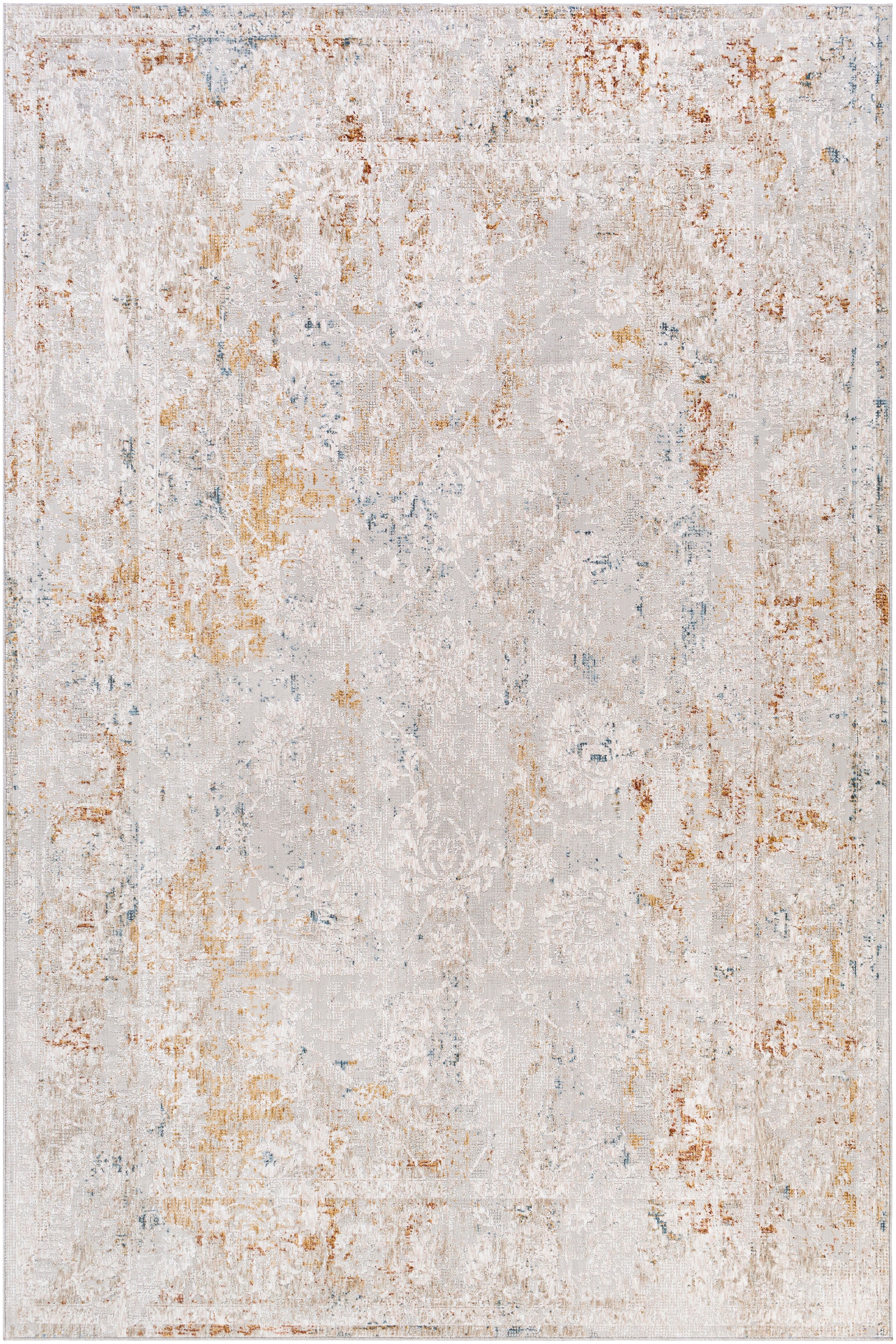 Surya Carmel Crl-2307 Aqua, Camel, Clay, Mustard Area Rug