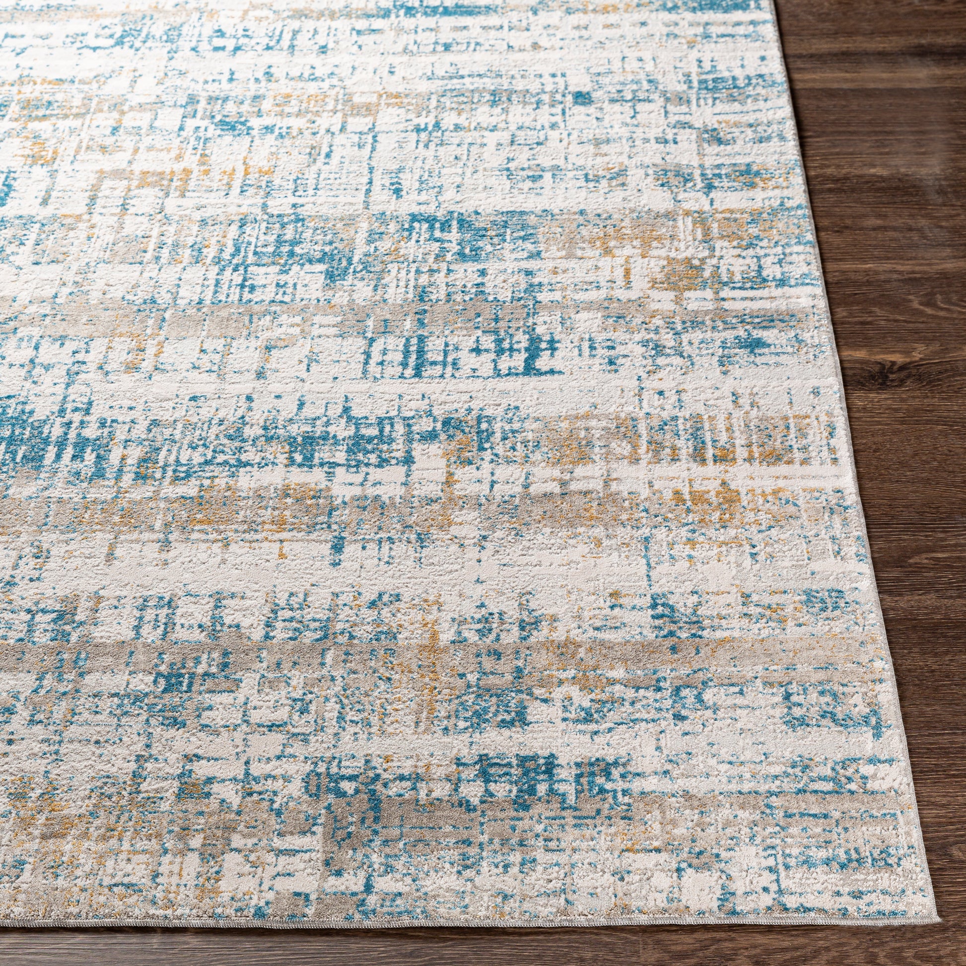 Surya Carmel Crl-2308 Aqua, Camel, Mustard Area Rug