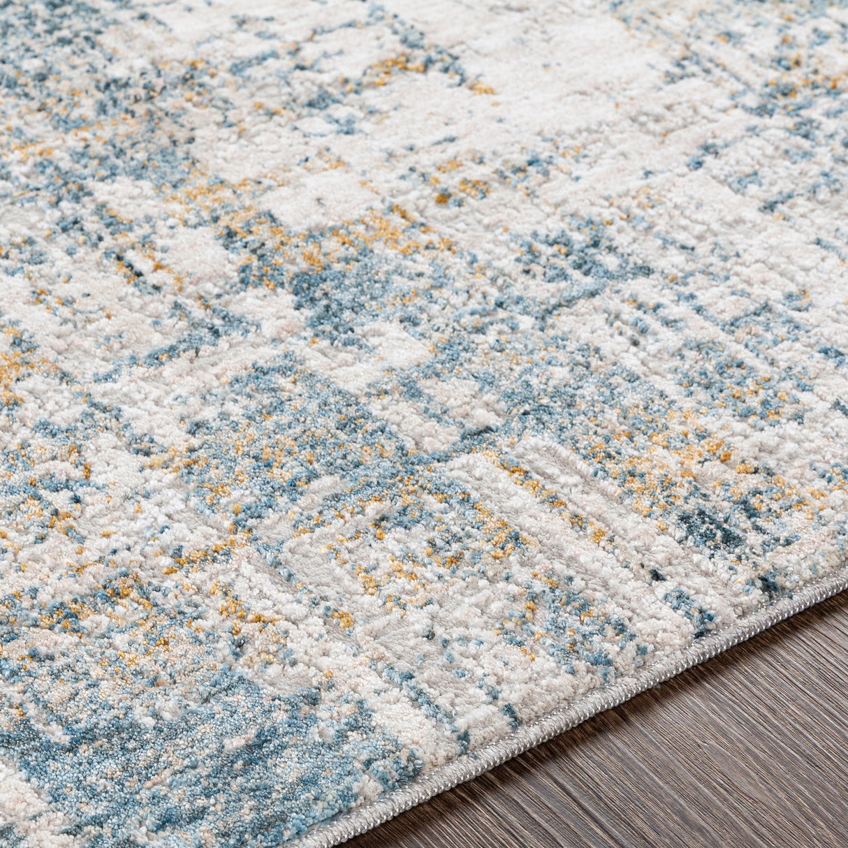 Surya Carmel Crl-2309 Aqua, Camel, Mustard, Navy Rugs.
