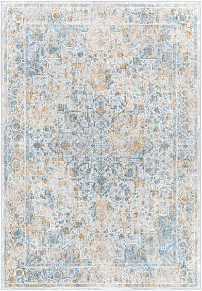 Surya Carmel Crl-2312 Taupe, Aqua, Navy, Mustard Area Rug