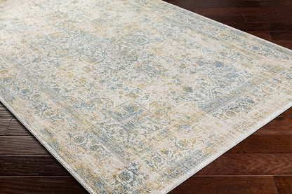 Surya Carmel Crl-2312 Taupe, Aqua, Navy, Mustard Area Rug