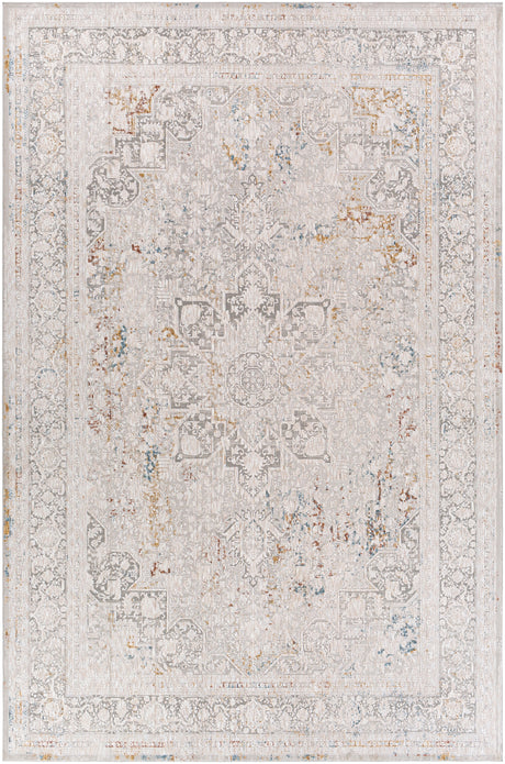 Surya Carmel Crl-2313 Taupe, Light Gray, Aqua, Mustard Rugs.