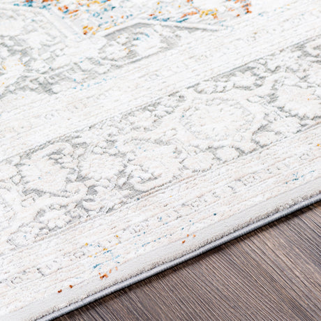Surya Carmel Crl-2313 Taupe, Light Gray, Aqua, Mustard Rugs.